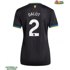Manchester United Diogo Dalot #2 Tredje Tröja Kvinnor 2025-26 Kortärmad